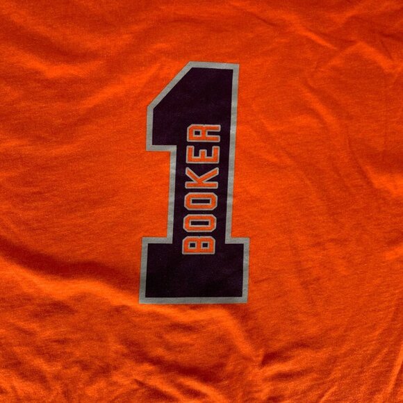 Devin Booker Phoenix Suns NBA Orange 47 Brand Short Sleeve Shirt Mens 2XL XXL - Picture 6 of 6